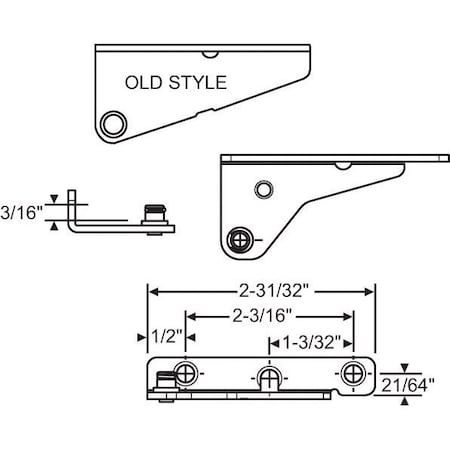 Strybuc Snap On Stud Type Bracket 39-22